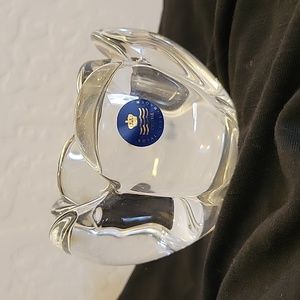 Royal Copenhagen Denmark Crystal Lotus Flower Votive Tealight Candle Hol…